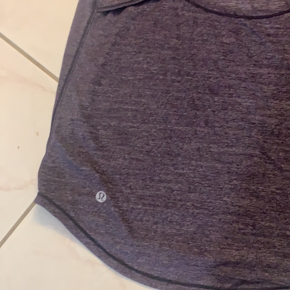 Lululemon tank, heathered purple-ish, size 6. - Picture 3 of 4